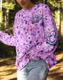 Never Lose Your Sense of Wonder Purple VW Hippie Car AOP Shirts _7_ h01kb