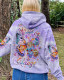 Never be Afraid of Change Purple Floral Butterfly Tie Dye AOP Shirts _8_ 8bOEq