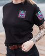 Nobody Can Bring You Peace But Yourself Colorful Butterfly and Moon AOP Shirts _13_ xTskG