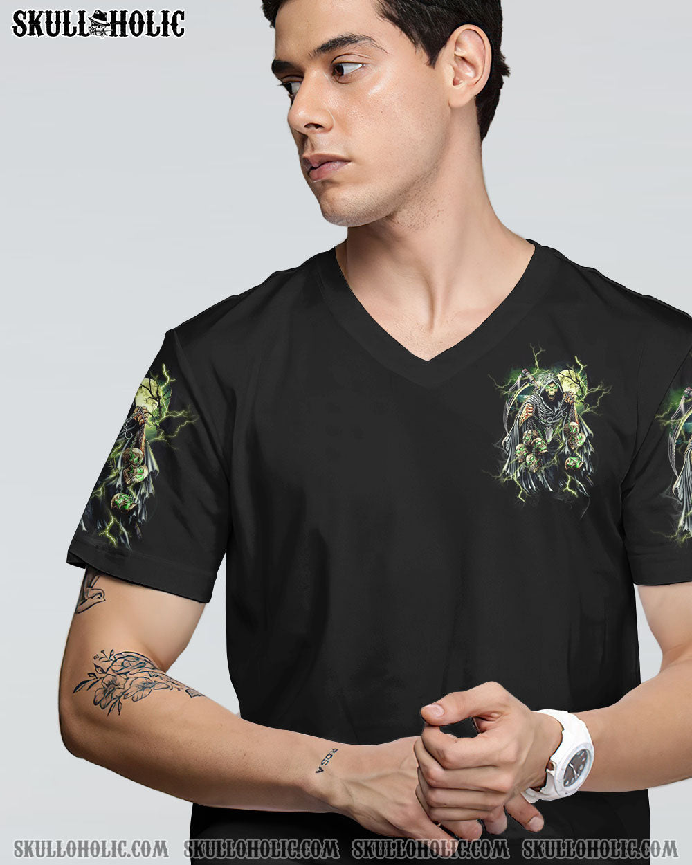 Of Course Im Going to Hell Im Just Here to Pick You Up Grim Reaper Graphic AOP Shirts _13_ L6d1R