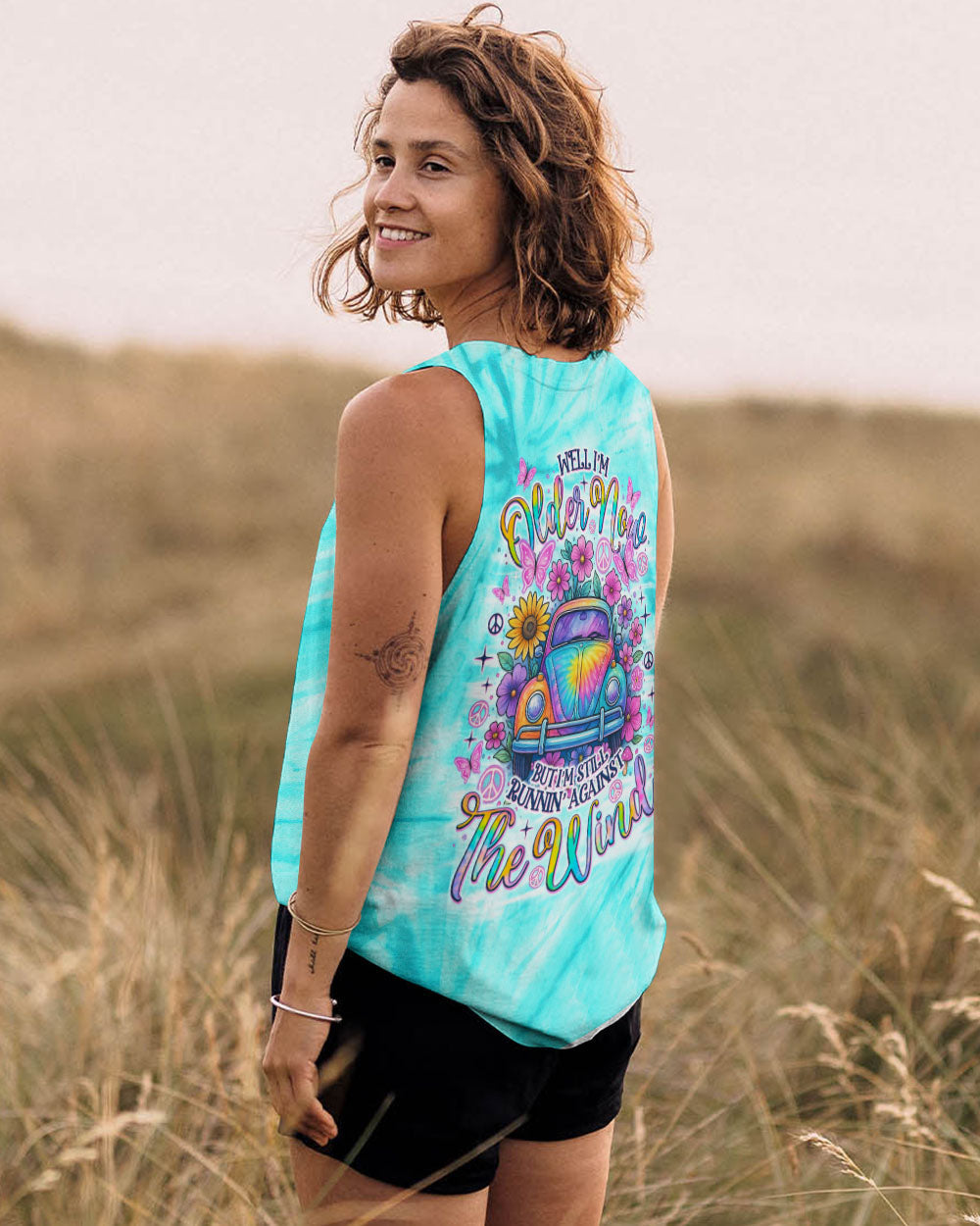 Older Now But I_E2_80_99m Still Runnin_E2_80_99 Against the Wind Hippie Flower Retro Car AOP Shirts _13_ 9bf4l