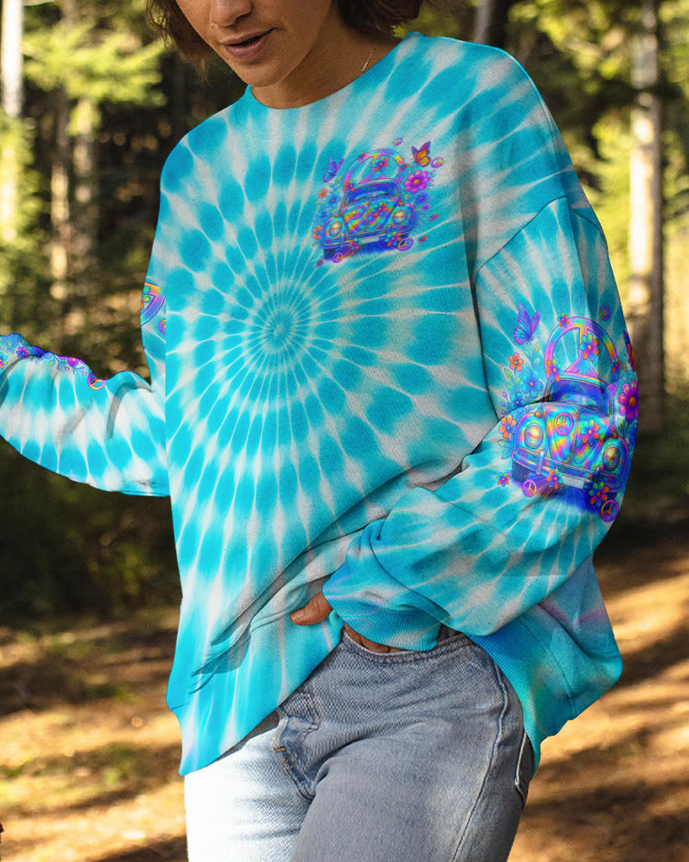 Older Now But I_E2_80_99m Still Runnin_E2_80_99 Against the Wind Retro Hippie Car Tie Dye AOP Shirts _8_ cSoK4