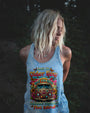 Older Now But Im Still Runnin Against the Wind Floral VW Bus Graphic AOP Shirts _11_ HkOez