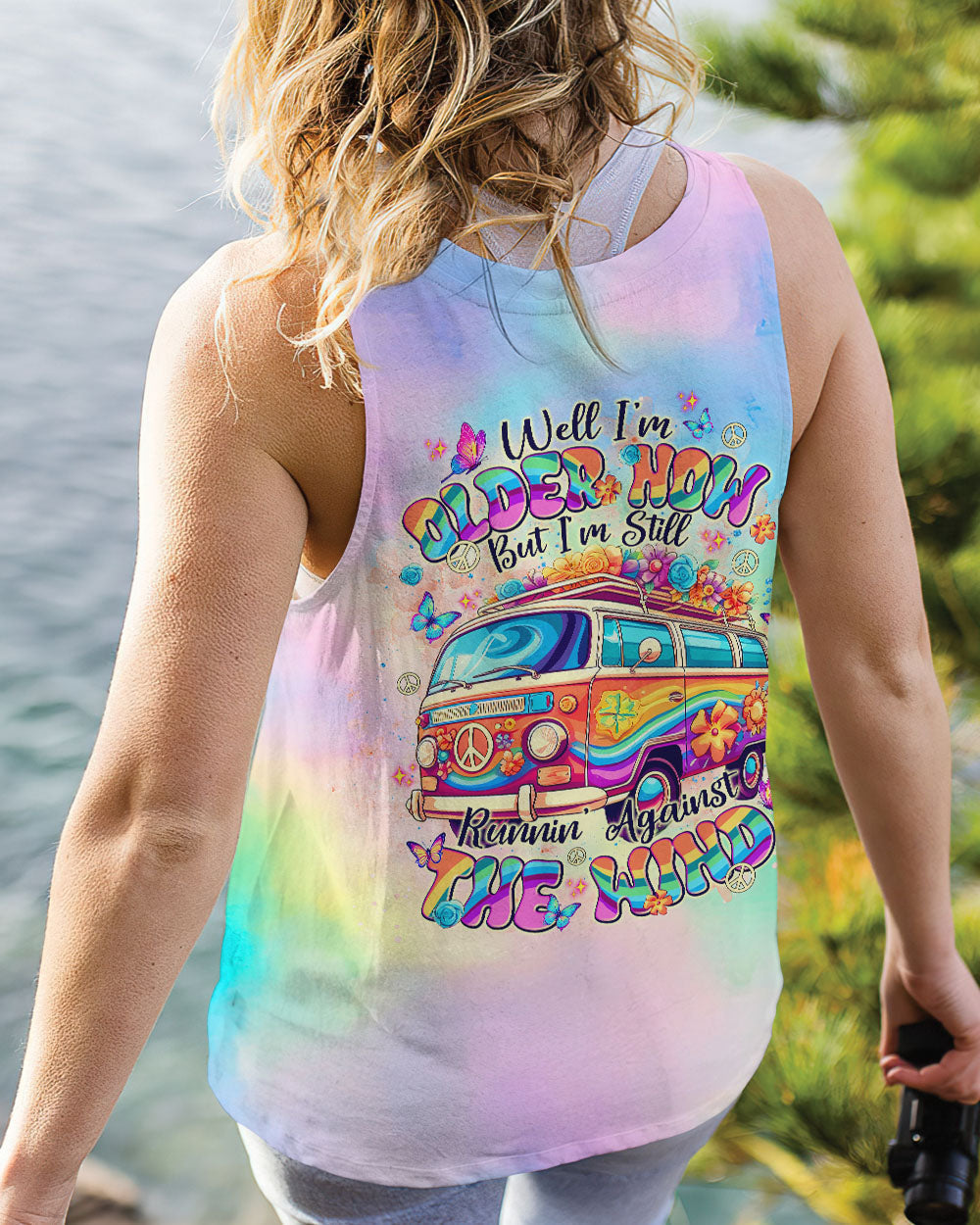 Older Now But Im Still Runnin Against the Wind Peace Van and Flowers AOP Shirts _11_ JOfoh