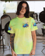 Older Now But Im Still Running Against The Wind Blue Hippie Car Floral AOP Shirts _10_ R7lqM