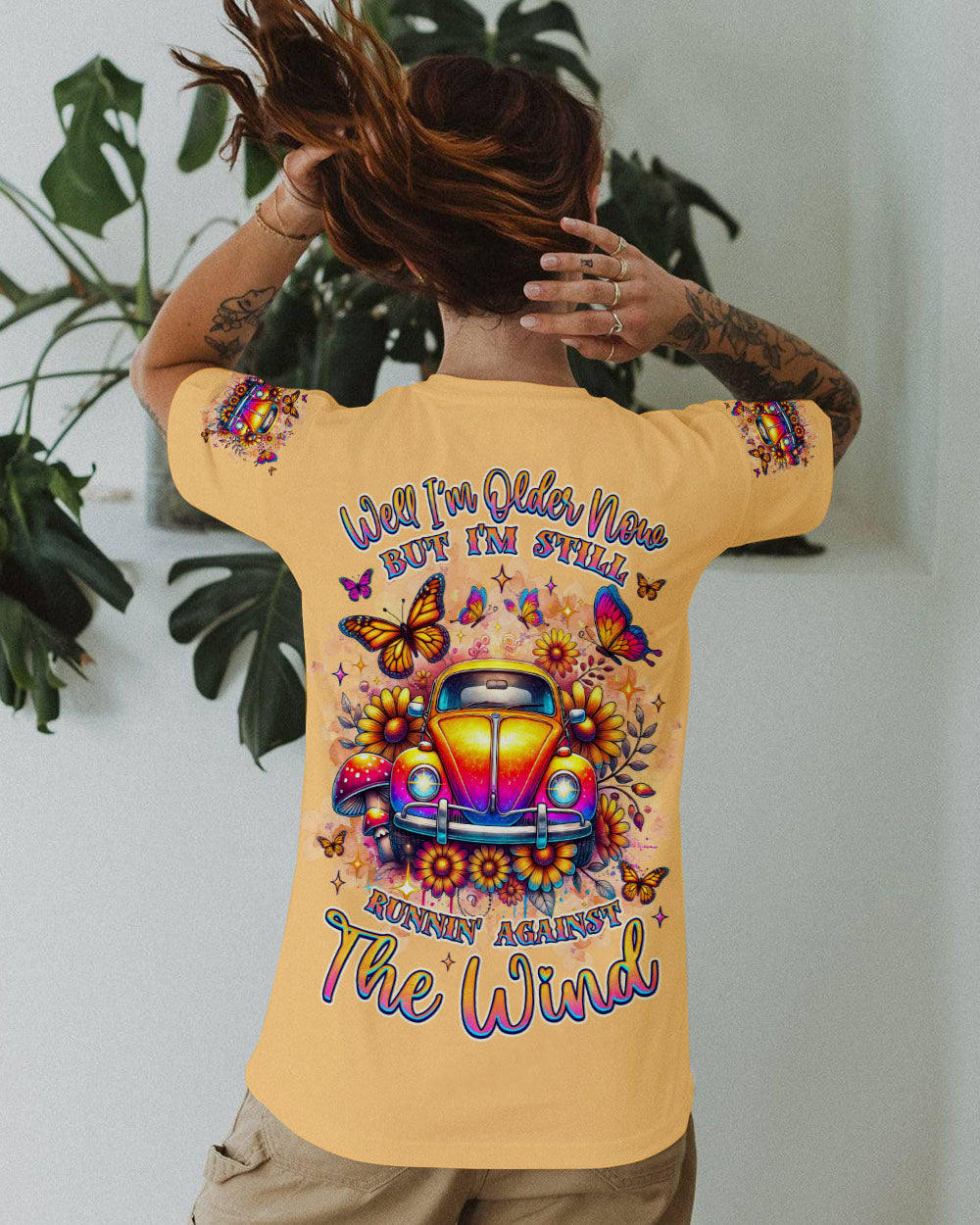Older Now But Im Still Running Against The Wind Hippie Beetle Car AOP Shirts _11_ sJhj4