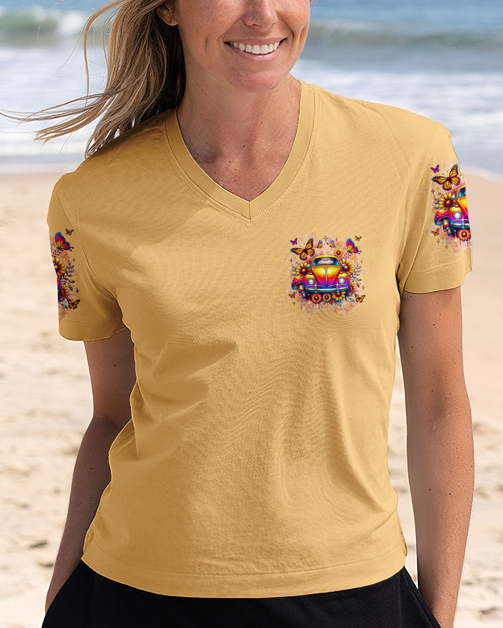 Older Now But Im Still Running Against The Wind Hippie Beetle Car AOP Shirts _12_ Vpvux