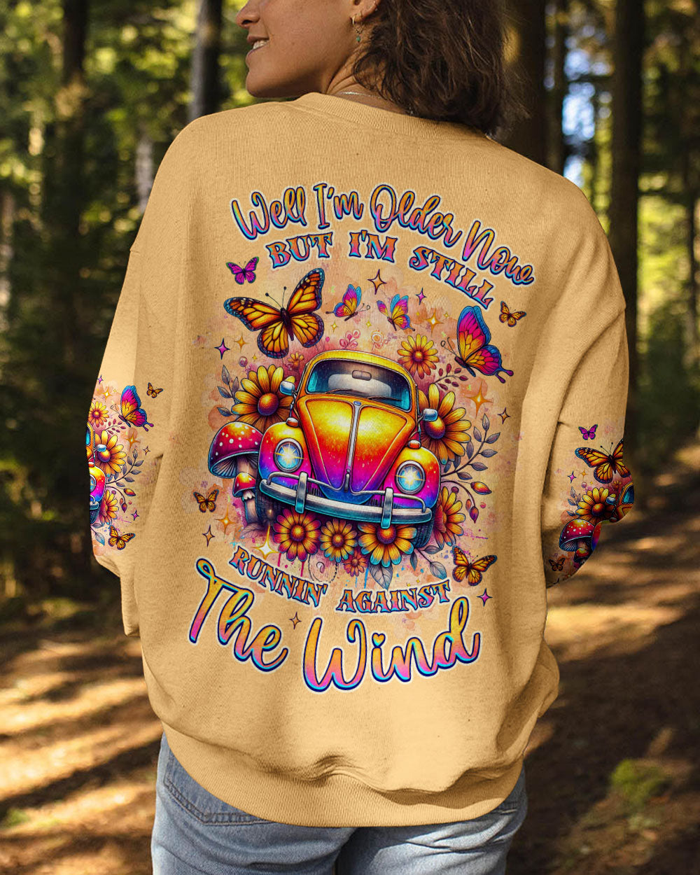 Older Now But Im Still Running Against The Wind Hippie Beetle Car AOP Shirts _3_ 6IzvB