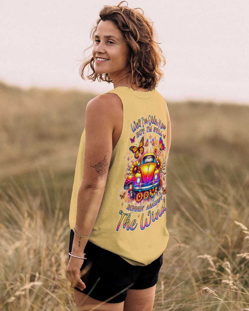 Older Now But Im Still Running Against The Wind Hippie Beetle Car AOP Shirts _7_ wWpji