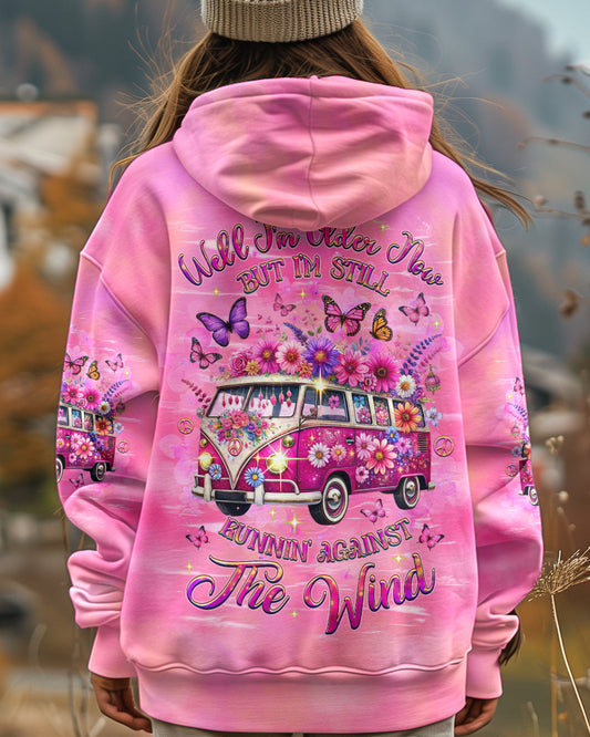 Older Now But Im Still Running Against The Wind Pink Hippie Van AOP Shirts _1_ PnaCe