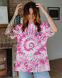 Older Now But Im Still Running Against The Wind Pink Tie Dye Hippie Car AOP Shirts _9_ 0RhK1
