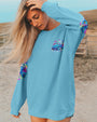 Older Now But Im Still Running Against the Wind Blue VW Beetle Floral Hippie AOP Shirts _2_ S9hru