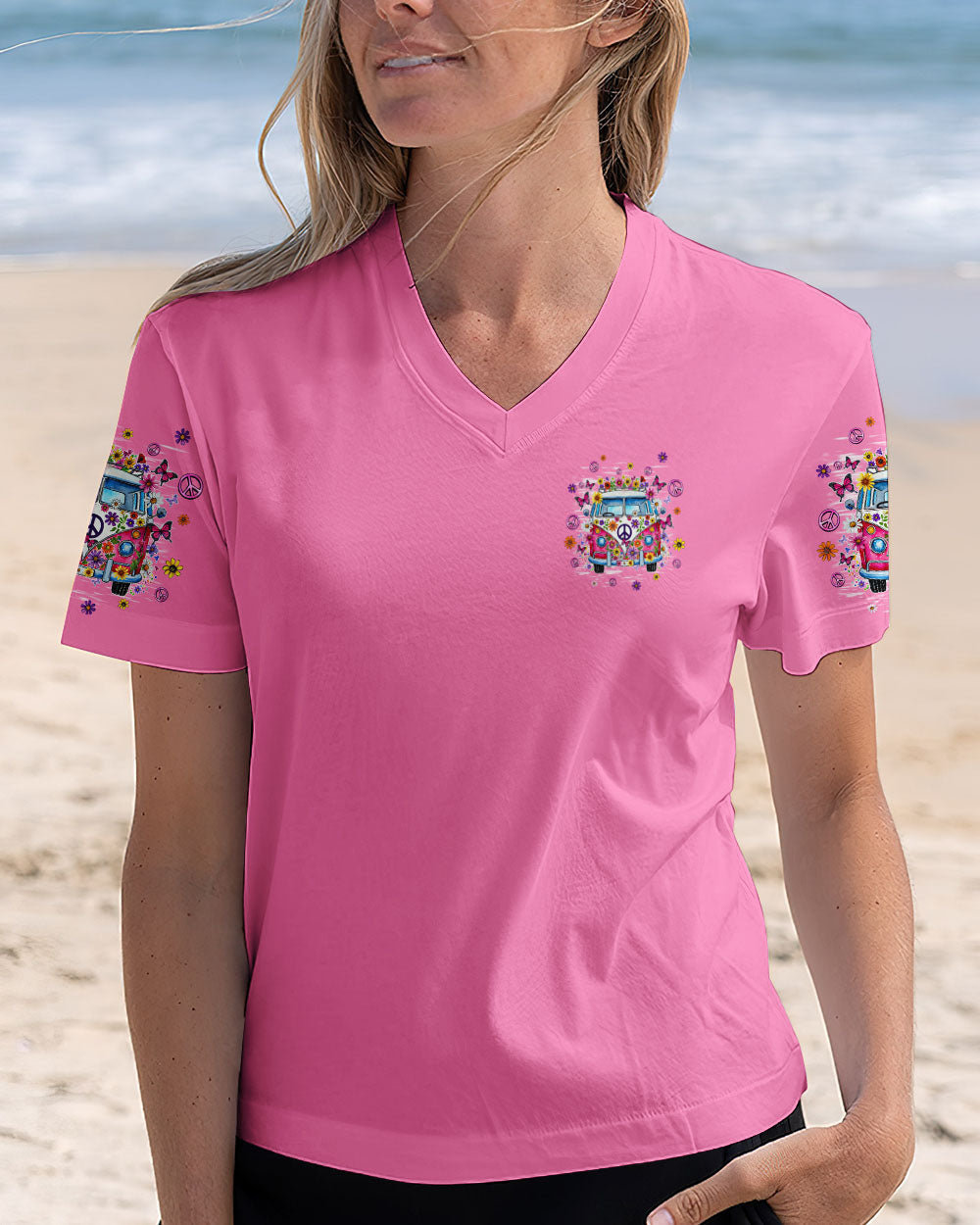 Older Now But Im Still Running Against the Wind Hippie Van Retro AOP Shirts _12_ Lm3yj