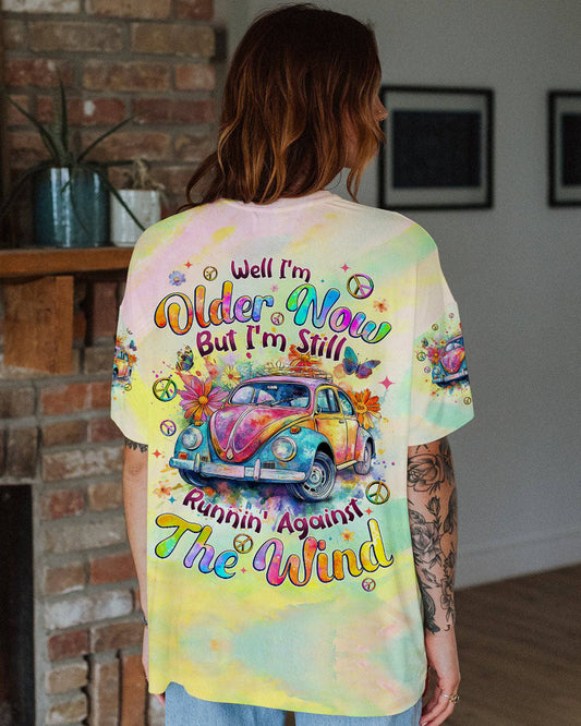 Older Now But Im Still Running Against the Wind Retro VW Beetle Tie Dye AOP Shirts _10_ RqCYS