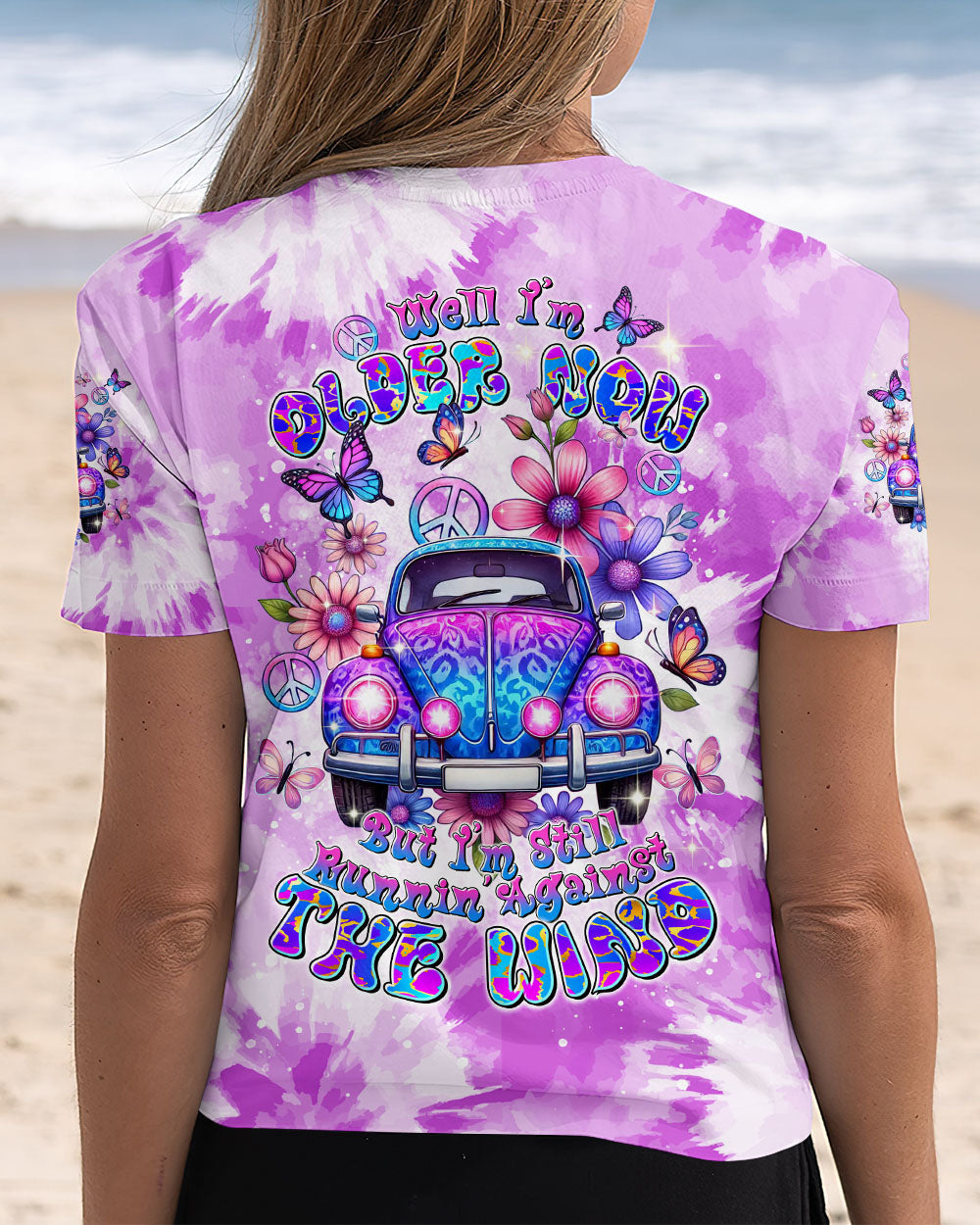 Older Now But Still Running Against The Wind Tie Dye Hippie VW Bug AOP Shirts _13_ 9Mkts
