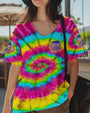 Older Now But Still Running Tie Dye Peace Sign VW Van Peace _26 Sunflowers AOP Shirts _6_ wnFDc