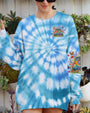 Older Now Running Against the Wind Tie Dye VW Peace Colorful Flower Power Design AOP Shirts _6_ H4UQY
