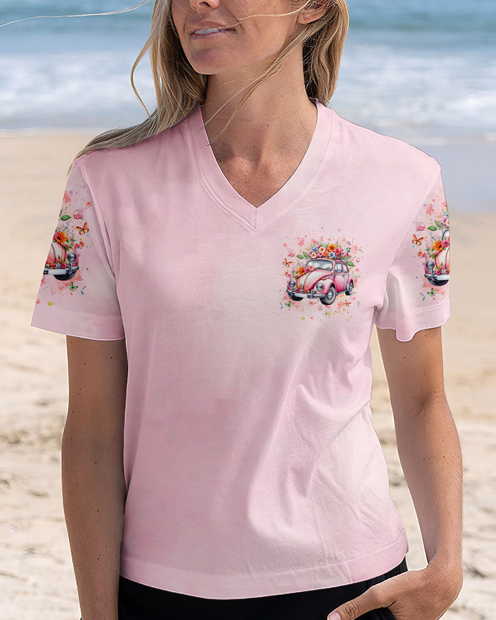 Older Now Still Runnin Against The Wind Floral Retro Car Hippie AOP Shirts _12_ PcbF7