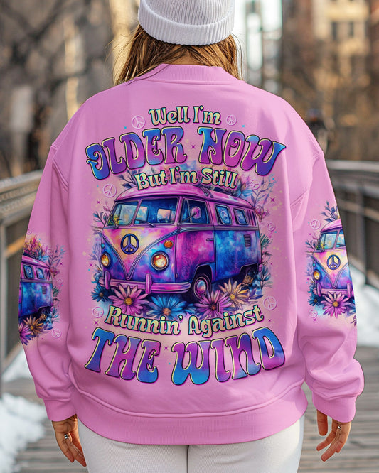 Older Now Still Runnin Against The Wind Retro Floral Van Hippie AOP Shirts _10_ j8EZg