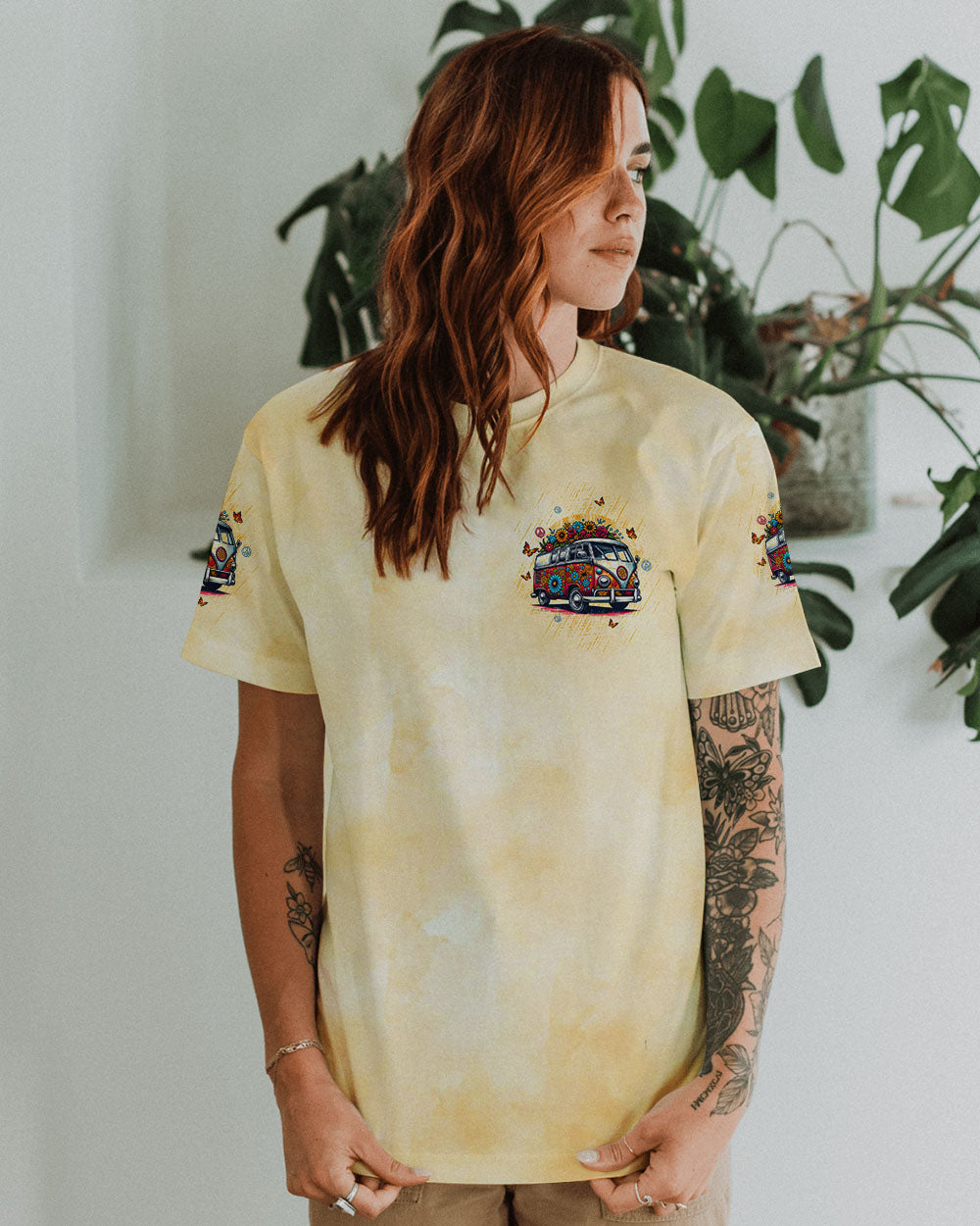 Older Now Still Runnin Against the Wind Floral Hippie Van AOP Shirts _9_ 6yasc