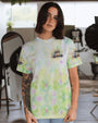 Older Now Still Runnin Against the Wind Floral VW Hippie Car Design AOP Shirts _9_ 7mIzR