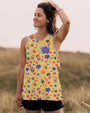 Older Now Still Runnin Against the Wind Hippie VW Flower Colorful Graphic AOP Shirts _13_ hfiz3