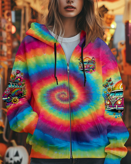Older Now Still Runnin Against the Wind Tie Dye Retro Hippie Van AOP Shirts _10_ sB1de
