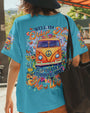 Older Now Still Runnin Hippie Van Peace Bus Floral Graphic AOP Shirts _7_ j8J12