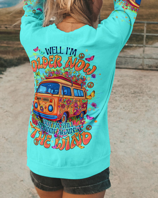 Older Now Still Runnin_E2_80_99 Against the Wind Colorful Peace Bus Graphic AOP Shirts _10_ kCe79