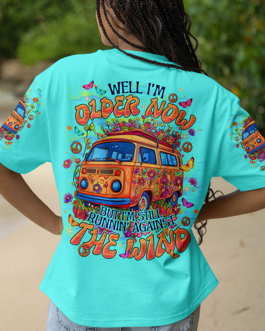 Older Now Still Runnin_E2_80_99 Against the Wind Colorful Peace Bus Graphic AOP Shirts _1_ TUpUS