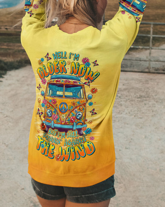 Older Now Still Runnin_E2_80_99 Against the Wind Peace _26 Flowers VW Hippie Bus AOP Shirts _10_ WObE6