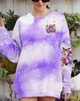Older Now Still Runnin_E2_80_99 Against the Wind Purple Tie Dye Floral Hippie Car AOP Shirts _8_ TMURx