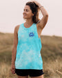 Older Now Still Running Against the Wind Blue VW Bug and Daisy Retro Hippie AOP Shirts _6_ hprmq