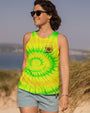 Older Now Still Running Against the Wind Sunflower Tie Dye Green AOP Shirts _10_ BfAbI