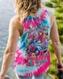 Older Now Still Running Against the Wind Tie Dye Hippie Flower Car AOP Shirts _11_ O3lC0