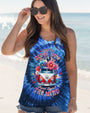 Older Now but Still Runnin Against the Wind Blue Tie Dye Hippie Van Flower AOP Shirts _12_ 3A2jW