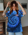 Older Now but Still Runnin Against the Wind Blue Tie Dye Hippie Van Flower AOP Shirts _3_ oTLwY