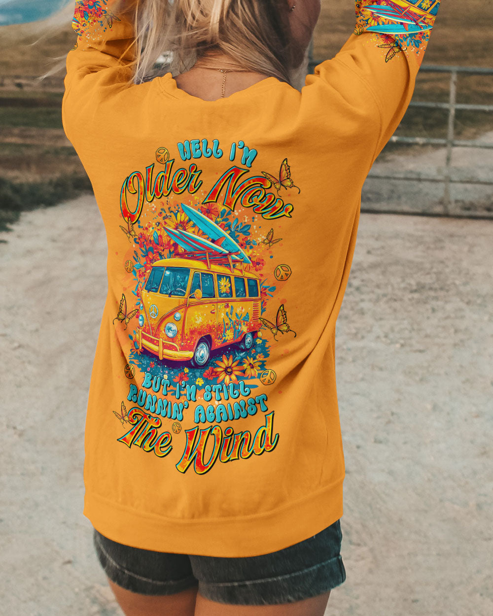 Older Now but Still Runnin Against the Wind Hippie Retro Van Boho Graphic AOP Shirts _5_ 9elxg