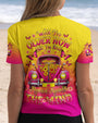Older Now but Still Runnin Against the Wind Pink VW Bug and Butterfly AOP Shirts _6_ yKzck