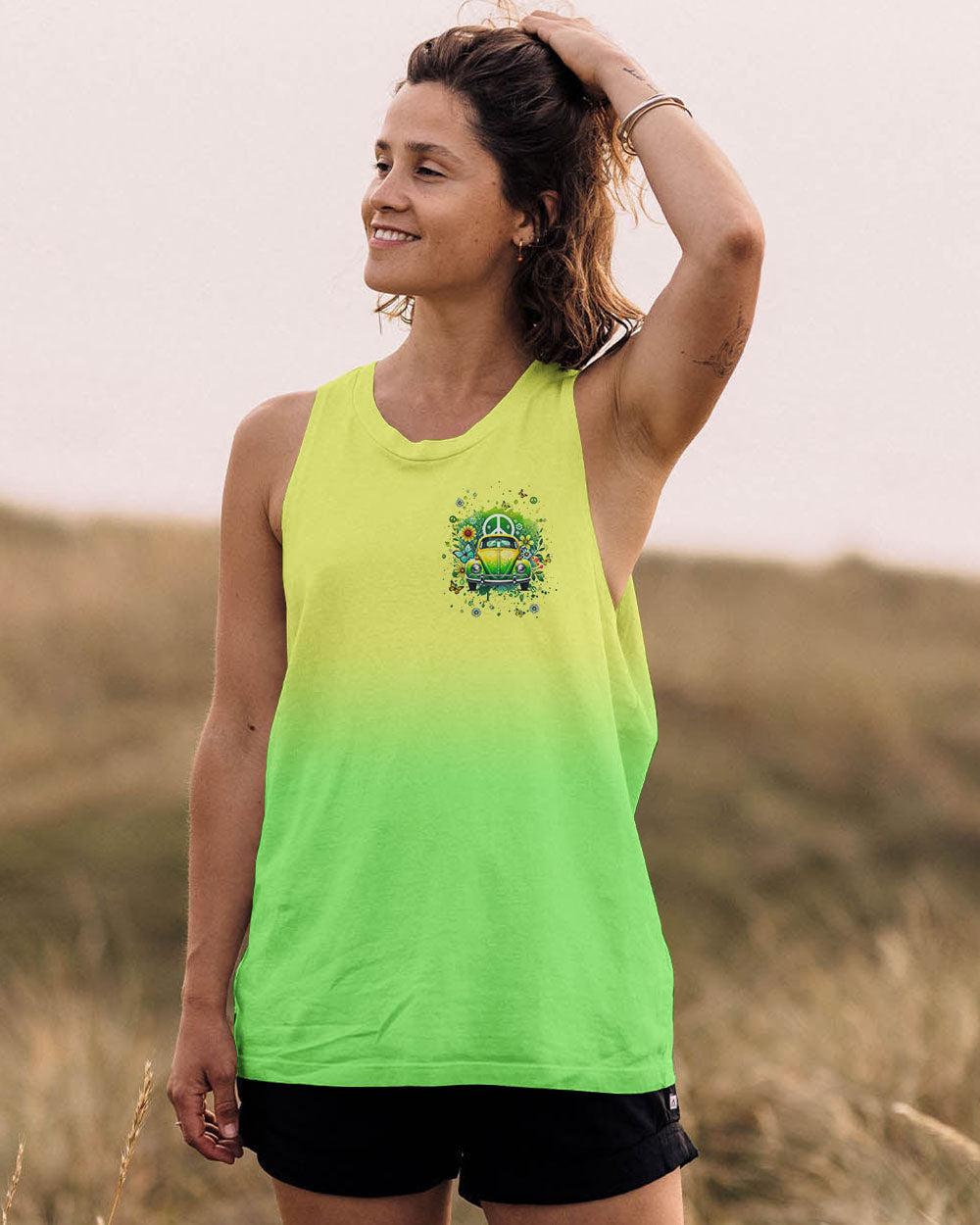 Older Now still Runnin Against the Wind Peace _26 Floral Hippie Car AOP Shirts _12_ wAYbp
