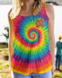 On a Dark Desert Highway Cool Wind in My Hair Tie Dye Peace Van AOP Shirts _10_ WjOea