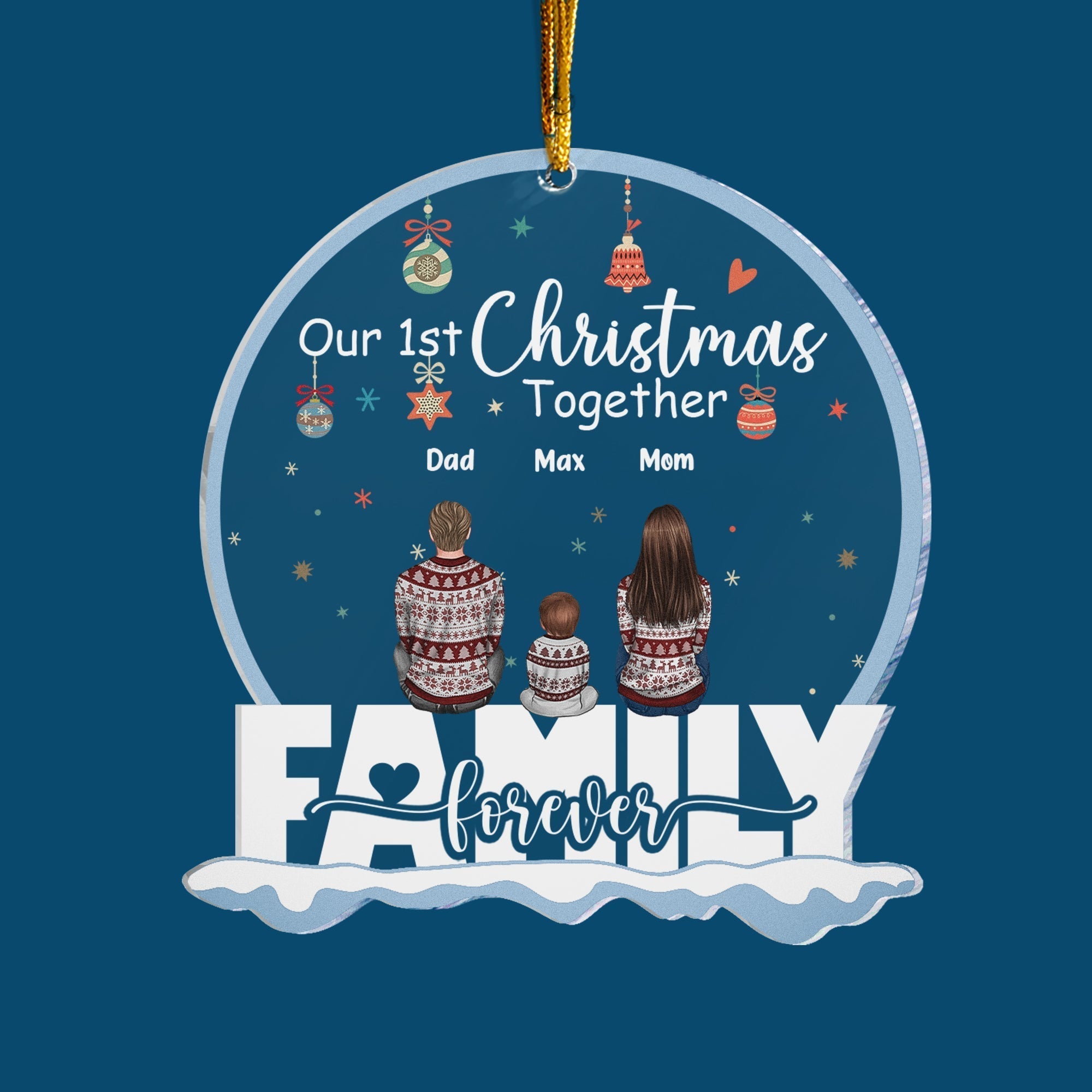 Our Christmas Together Personalized Custom Shaped Acrylic Ornament Christmas Gift For Family Newly Wed Couple Boyfriend Girlfriend Husband Wife_4_98c3672e eb09 486e 897b df727e188fc3