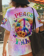 Peace Y_E2_80_99all Tie Dye Peace Symbol with Flowers and Butterflies AOP Shirts _12_ wKvZU