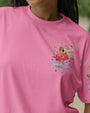 Pretty in Pink Flamingo Ready to Drink Vibrant Summer Tee for Women AOP Shirts _3_ JfgeV