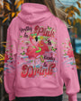Pretty in Pink Flamingo Ready to Drink Vibrant Summer Tee for Women AOP Shirts _8_ e2YlZ