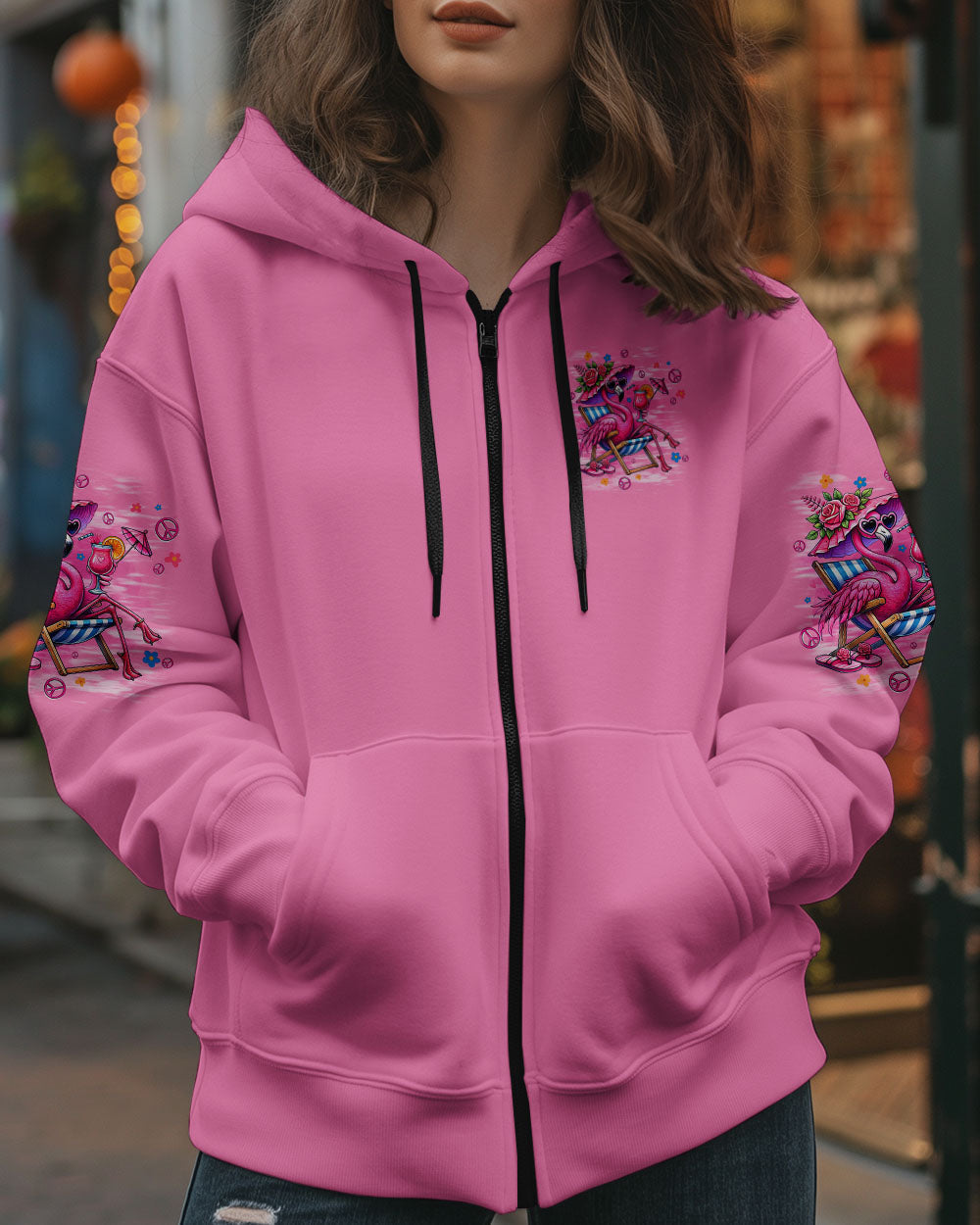 Pretty in Pink _26 Ready to Drink Chill Flamingo with Cocktail Summer Vibe AOP Shirts _10_ q1dJX