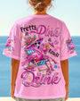 Pretty in Pink _26 Ready to Drink Chill Flamingo with Cocktail Summer Vibe AOP Shirts _3_ gaFNY