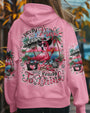 Pretty in Pink and Ready to Drink Pink Flamingo Beach Graphic Tee for Women AOP Shirts _8_ olBbi