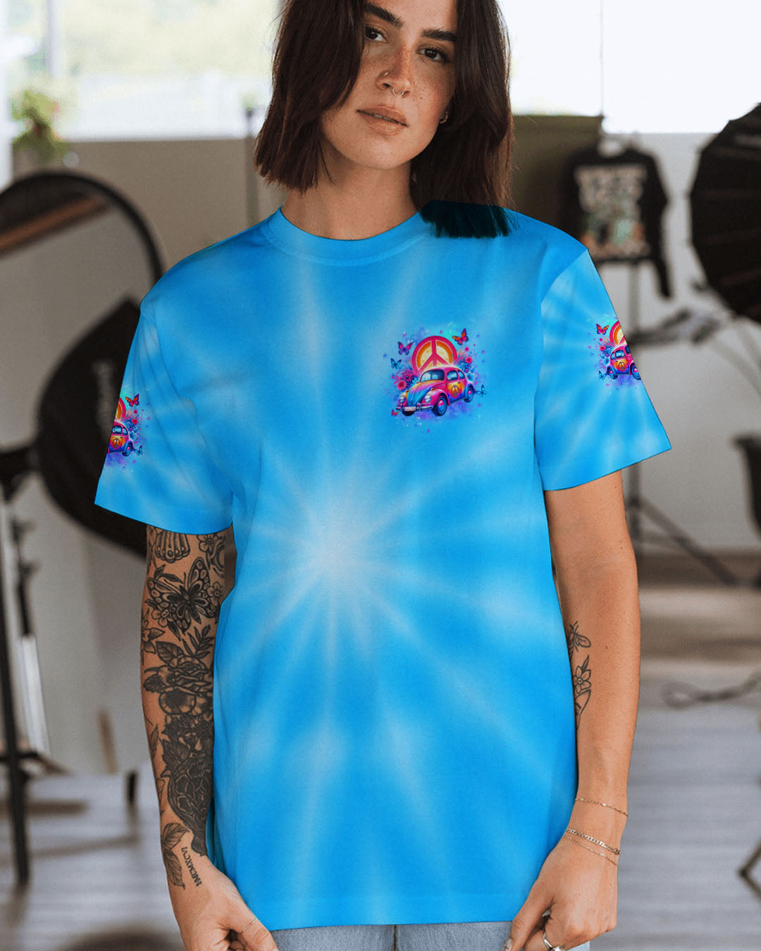 RUNNING AGAINST THE WIND ALL OVER PRINT YHDU1704254_Short sleeves_T shirt_2XL 1 5aXsG