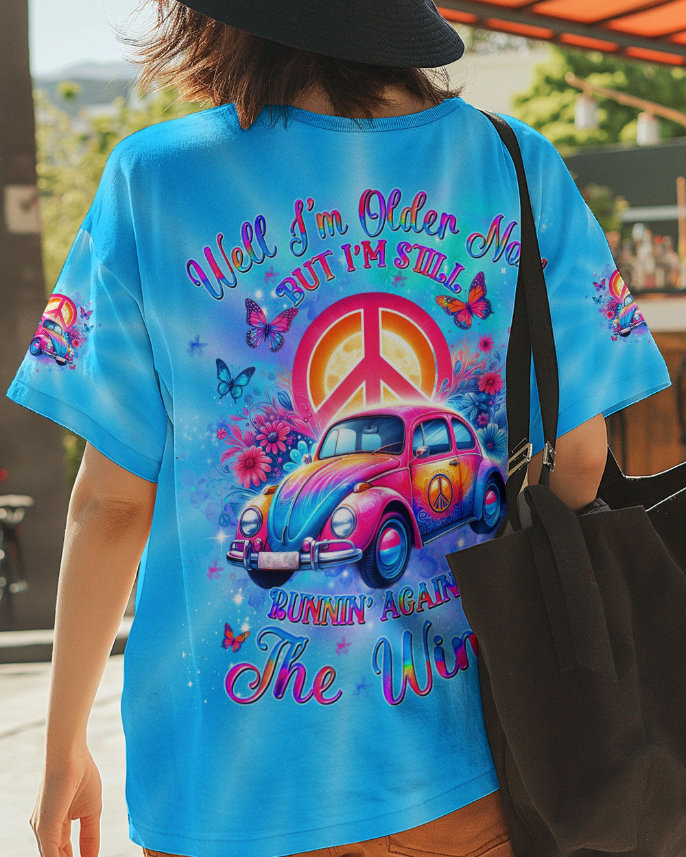 RUNNING AGAINST THE WIND ALL OVER PRINT YHDU1704254_Short sleeves_V neck Shirt_S 1 CVUiy